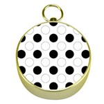 Background Dot Pattern Gold Compasses Front