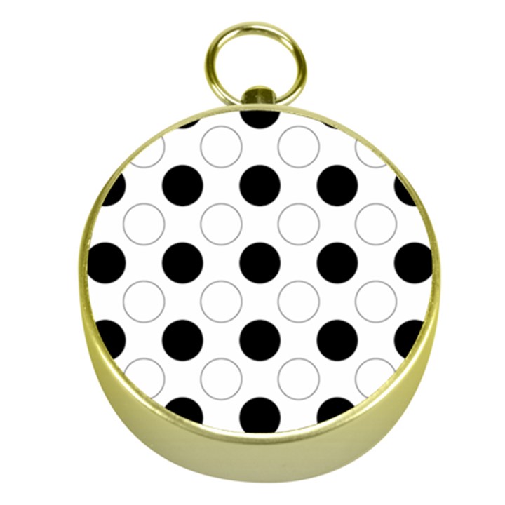 Background Dot Pattern Gold Compasses