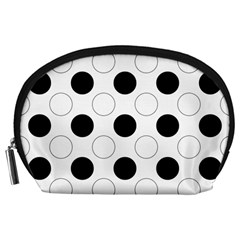 Background Dot Pattern Accessory Pouch (large)