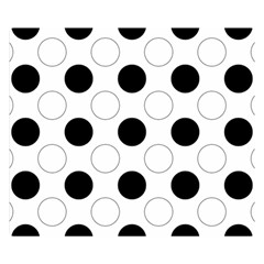 Background Dot Pattern Double Sided Flano Blanket (small) 