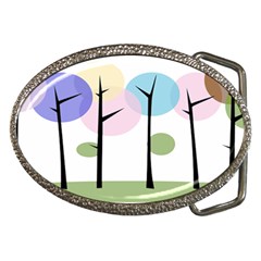 Forest Trees Nature Plants Belt Buckles