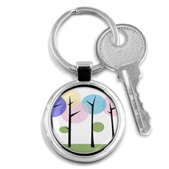 Forest Trees Nature Plants Key Chain (round) by HermanTelo