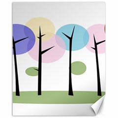 Forest Trees Nature Plants Canvas 16  X 20 