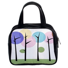 Forest Trees Nature Plants Classic Handbag (two Sides)