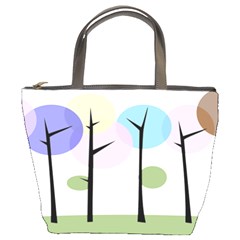 Forest Trees Nature Plants Bucket Bag