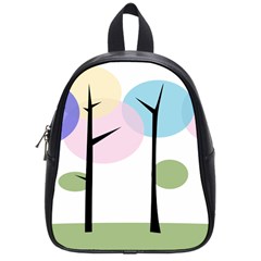 Forest Trees Nature Plants School Bag (small)