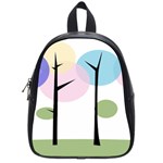 Forest Trees Nature Plants School Bag (Small) Front