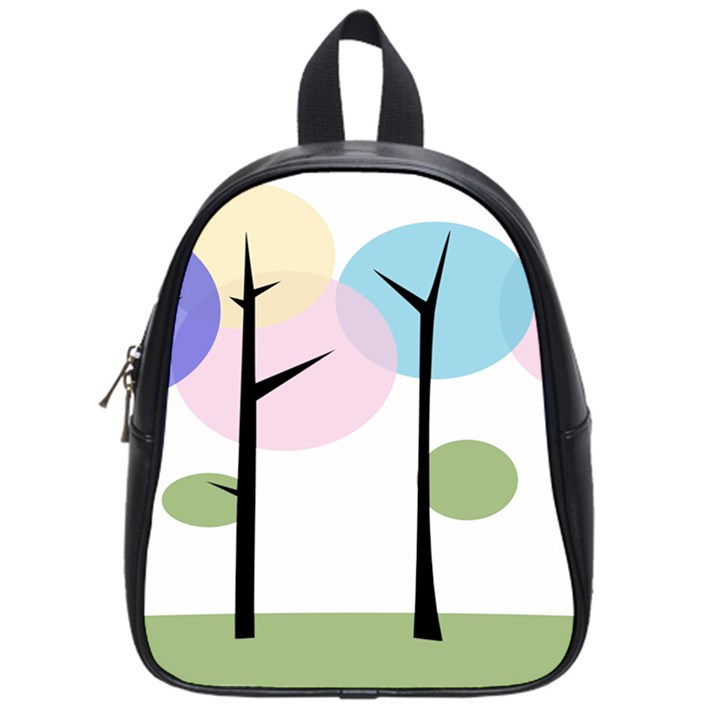 Forest Trees Nature Plants School Bag (Small)