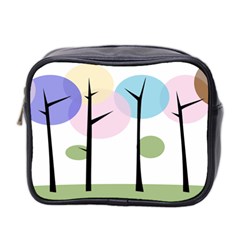 Forest Trees Nature Plants Mini Toiletries Bag (two Sides)