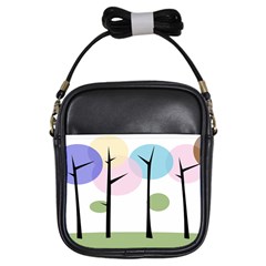 Forest Trees Nature Plants Girls Sling Bag