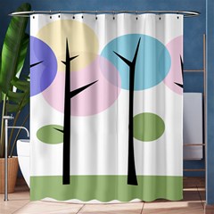 Forest Trees Nature Plants Shower Curtain 60  X 72  (medium) 