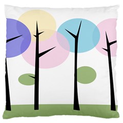 Forest Trees Nature Plants Standard Flano Cushion Case (one Side)