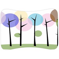 Forest Trees Nature Plants Velour Seat Head Rest Cushion