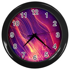 Abstrait Lumière Wall Clock (black) by kcreatif