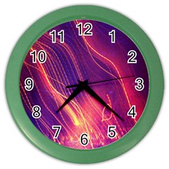 Abstrait Lumière Color Wall Clock by kcreatif