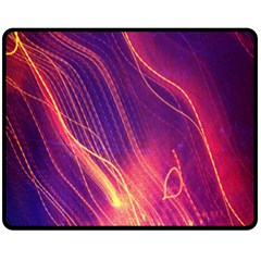 Abstrait Lumière Fleece Blanket (medium)  by kcreatif