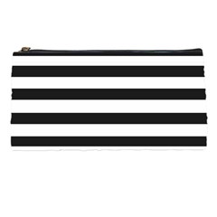 Bandes Noir/bleu Marine Pencil Cases