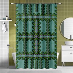 Rainforest Vines And Fantasy Flowers Shower Curtain 48  X 72  (small)  by pepitasart