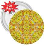 Vivid Warm Ornate Pattern 3  Buttons (100 pack)  Front