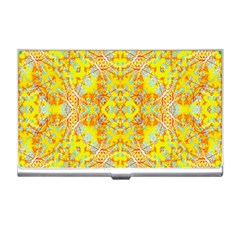 Vivid Warm Ornate Pattern Business Card Holder