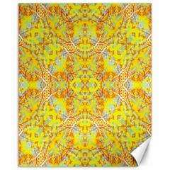 Vivid Warm Ornate Pattern Canvas 11  x 14 