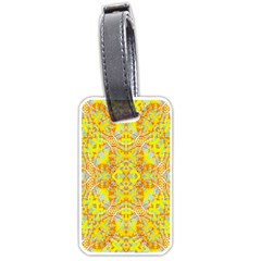 Vivid Warm Ornate Pattern Luggage Tag (one side)