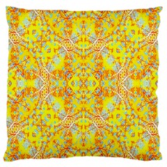 Vivid Warm Ornate Pattern Large Cushion Case (One Side)