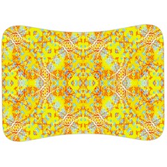 Vivid Warm Ornate Pattern Velour Seat Head Rest Cushion