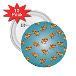 PIZZA LOVE 2.25  Buttons (10 pack)  Front