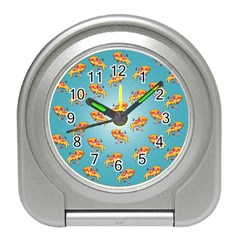 Pizza Love Travel Alarm Clock by designsbymallika