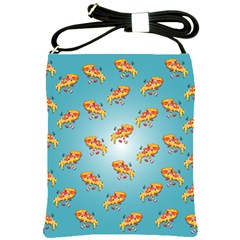 Pizza Love Shoulder Sling Bag by designsbymallika