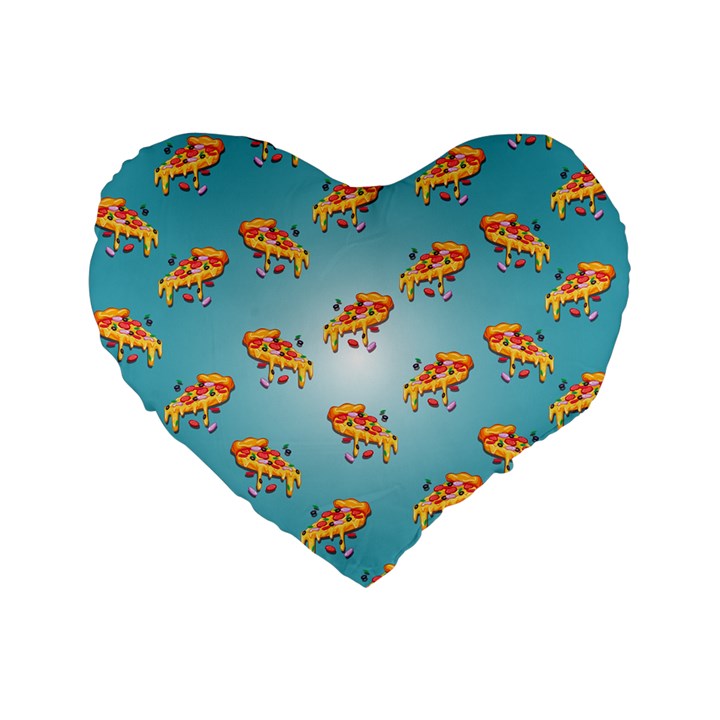 PIZZA LOVE Standard 16  Premium Heart Shape Cushions