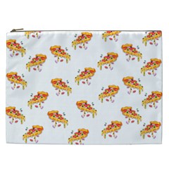 Pizza Pattern Cosmetic Bag (xxl) by designsbymallika