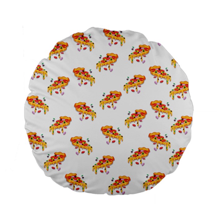 PIZZA PATTERN Standard 15  Premium Flano Round Cushions