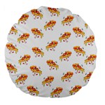 PIZZA PATTERN Large 18  Premium Flano Round Cushions Front