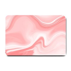 Pink Marble Print Small Doormat  by designsbymallika