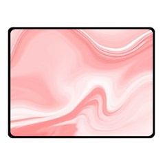 Pink Marble Print Fleece Blanket (small) by designsbymallika