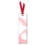 PINK MARBLE PRINT Small Book Marks Front