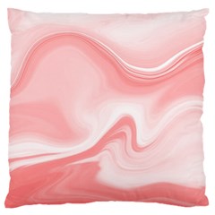 Pink Marble Print Standard Flano Cushion Case (two Sides) by designsbymallika