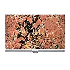 Floral Grungy Style Artwork Business Card Holder by dflcprintsclothing