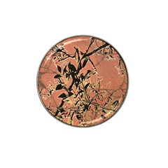 Floral Grungy Style Artwork Hat Clip Ball Marker by dflcprintsclothing