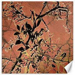 Floral Grungy Style Artwork Canvas 16  X 16  by dflcprintsclothing