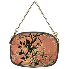 Floral Grungy Style Artwork Chain Purse (two Sides) by dflcprintsclothing