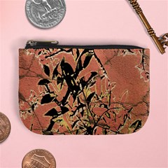 Floral Grungy Style Artwork Mini Coin Purse by dflcprintsclothing