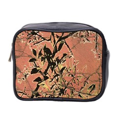 Floral Grungy Style Artwork Mini Toiletries Bag (two Sides) by dflcprintsclothing