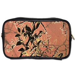 Floral Grungy Style Artwork Toiletries Bag (one Side) by dflcprintsclothing