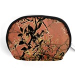 Floral Grungy Style Artwork Accessory Pouch (Medium) Front