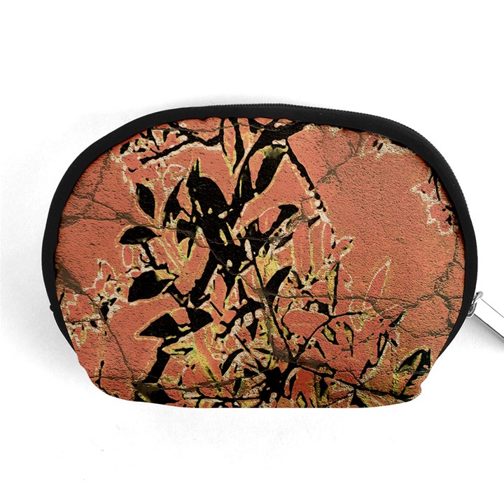 Floral Grungy Style Artwork Accessory Pouch (Medium)