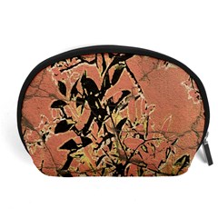 Floral Grungy Style Artwork Accessory Pouch (large) by dflcprintsclothing