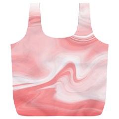 Pink Marble Print Full Print Recycle Bag (xxl)